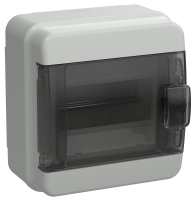 TEKFOR Корпус пластиковый навесной КМПн-6 IP65 черная прозрачная дверь IEK TF5-KP72-N-06-65-K03-K02