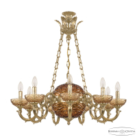 Подвесная люстра Bohemia Ivele Crystal Verona 72003P/9/210 G P Amber/M-1F Y8