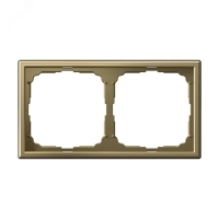 ARTGALLERY рамка 2-постовая, золото Systeme Electric GAL001602