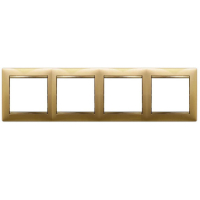 Рамка 4-постовая Legrand Valena матовое золото 770304