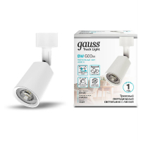 Трековый однофазный светильник Gauss Gauss Track White TR089 GAUSS