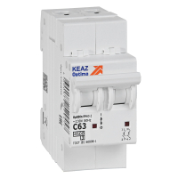 Выключатель автоматический двухполюсный 63А C 4.5кА AC OptiDin BM63-2C63-4.5-УХЛ3 КЭАЗ 326809