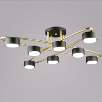 Потолочная люстра Reluce 06658-0.3-08 GD+BK GX53