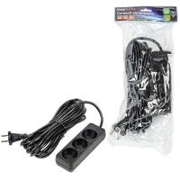 Удлинитель бытовой Uniel Ultra S-CU3-7 BLACK UL-00009987