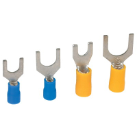 Наконечник вилочный НВИ 6-4 с изолированным фланцем желтый (50шт) DKC 2C14P