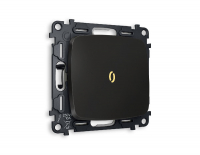 Комплект механизма 1-кл проходного выключателя с подсветкой Ambrella Volt Omega MO802030