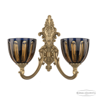 Бра Bohemia Ivele Crystal Verona 7209B14/2/175 FP P1 U Amber-Blue/H-1H