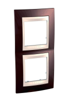 Рамка 2-постовая вертикальная Schneider Electric Unica Хамелеон MGU6.004V.551