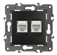 Розетка 2хRJ45 Эра 14-3108-05 Б0034312