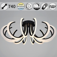 Потолочная люстра Reluce 74390-0.3-12L black