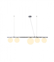 Подвесная люстра Lumina Deco Baristica LDP 6012-5 CHR+WT