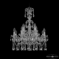 Подвесная люстра Bohemia Ivele Crystal 1413/8+4/200/XL-66 Ni