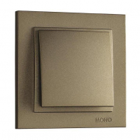 Выключатель одноклавишный Mono Electric Despina 10А 250В бронза 102-232325-100