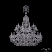 Подвесная люстра Bohemia Ivele Crystal 1409/20+10+5/400/XL-152/2d Ni