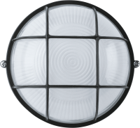 Светильник НПП-60w термостойкий круглый с решеткой IP54 черный Navigator Group 94812 17087