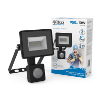 Прожектор светодиодный Gauss Elementary 10W 6500К 628511310 GAUSS