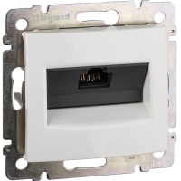VALENA Розетка компьютерная RJ45х1 UTP белая Legrand 774230