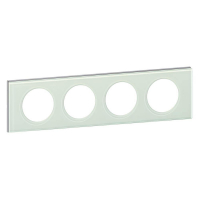 Рамка 4-постовая Legrand Celiane смальта белая глина 069314