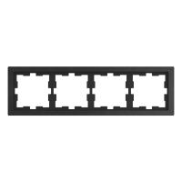 Рамка 4-постовая Schneider Electric Merten D-Life MTN4040-6547