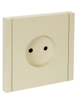 FORTE&PIANO Розетка 1-местная без заземления без защитных шторок винтовое крепление 10А FP418 ваниль IEK FP-R10-10-K10