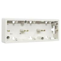Коробка накладного монтажа 3-постовая Legrand Galea Valena белая 776183