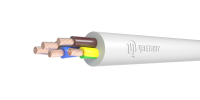 Провод ПВС 4х1.5+1х1.5 белый Цветлит КЗ 00-00135341