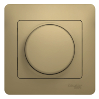 GLOSSA Диммер поворотный в сборе 300Вт титан Systeme Electric GSL000434