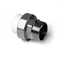 Муфта комбинированная разъемная (американка) НР Белая 50-2 PRO AQUA PA21023