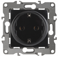 Розетка 2P+E Schuko со шторками Эра 12-2102-06 Б0014692