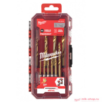 Сверла по металлу RedHEX™ HSS-TiN набор 10ед. (3-10мм) GEN II Milwaukee 4932493865