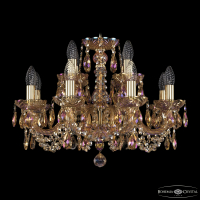 Подвесная люстра Bohemia Ivele Crystal 1402/8+4/195 G M777