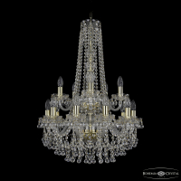 Подвесная люстра Bohemia Ivele Crystal 1409/10+5/195/h-83/2d G