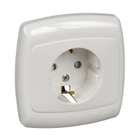 Розетка со шторками Schneider Electric Рондо RS16-121-BI