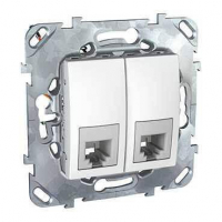 Розетка телефонная 2xRJ11 Schneider Electric Unica MGU5.9090.18ZD