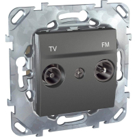 Розетка TV/FM проходная Schneider Electric Unica MGU5.453.12ZD