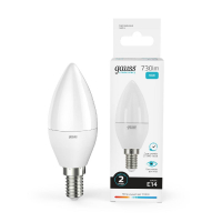 Лампа светодиодная Gauss E14 10W 4100K матовая 33120 GAUSS