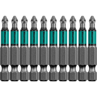 Кованые биты Optimum Line PZ2 50 мм 10 шт KRAFTOOL 26124-2-50-10