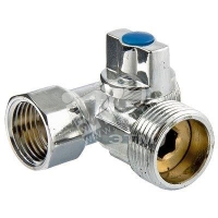 Кран шаровой 1/2' х 3/4' х 1/2' для подключения санитарных приборов VALTEC VT.256.N.04 AB2560405