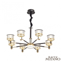 Подвесная люстра Arte Milano Neapolis 276210/8 BK/GD