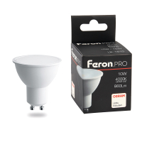 Лампа светодиодная LED 10вт 230в GU10 белый Feron.PRO FERON LB-1610 38162