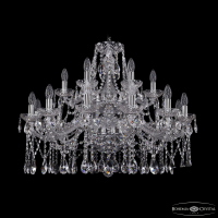 Подвесная люстра Bohemia Ivele Crystal 1413/12+6/300/2d Ni