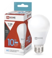 Лампа светодиодная низковольтная LED-MO-PRO 10Вт 12-48В Е27 6500К 900Лм IN HOME IN-HOME 4690612038056