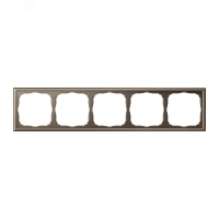 ARTGALLERY рамка 5-постовая, универсальная, мокко Systeme Electric GAL000605