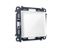 Комплект механизма 1-кл проходного выключателя с подсветкой Ambrella Volt Alfa MA102035