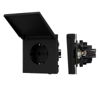 Механизм розетки влагозащищённый SCT-TENDO-MCP-SFPL-BK (230V, 16A) 054599