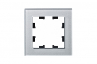 Рамка однопостовая ATLASDESIGN NATURE, СТЕКЛО АЛЮМИНИЙ Systeme Electric ATN320301