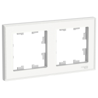 Рамка двухпостовая ATLASDESIGN Art с возможностью установки персонального изображения Systeme Electric ATN200102