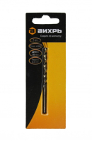 Сверло по металлу 5 мм P6M5 (1 шт. в блистере) Вихрь 73/10/6/3