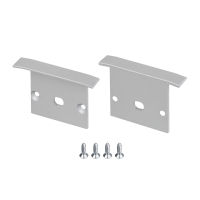 Заглушка Arlight LINIA25-F с отверстием (Алюминий) 060843