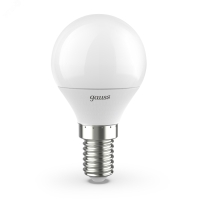 Лампа светодиодная LED 9.5 Вт 950 лм 4100К AC150-265В E14 шар P45 нейтральный  Black Gauss GAUSS 105101210